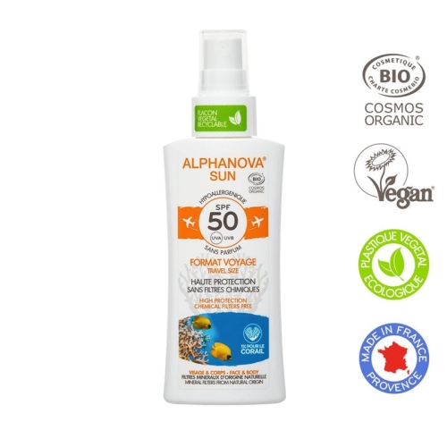 Alphanova Sun Spray Reise SPF 50 Hypoallergen 90g buy online