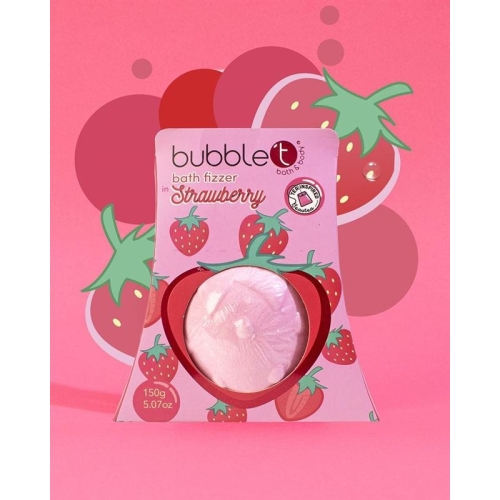 Bubble T Fruitea Bath Fizzer Strawberry 150g buy online