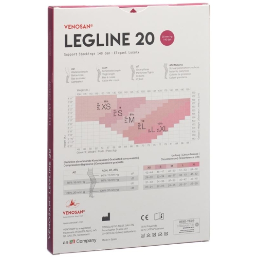 Venosan Legline 20 A-t M Black 1 pair buy online