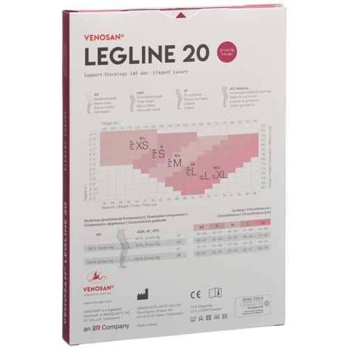 Venosan Legline 20 A-t XL Nude 1 Paar buy online