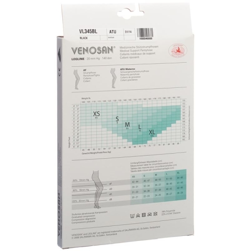 Venosan Legline 20 A-tm S Black 1 Paar buy online