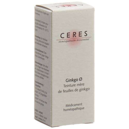 Ceres Ginkgo Urtinktur 20ml buy online