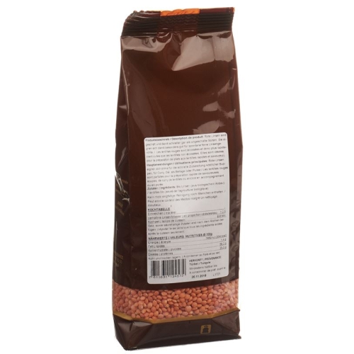 Biofarm Linsen Rot Knospe Beutel 500g buy online