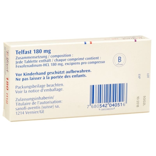 Telfast Tabletten 180mg 10 Stück buy online