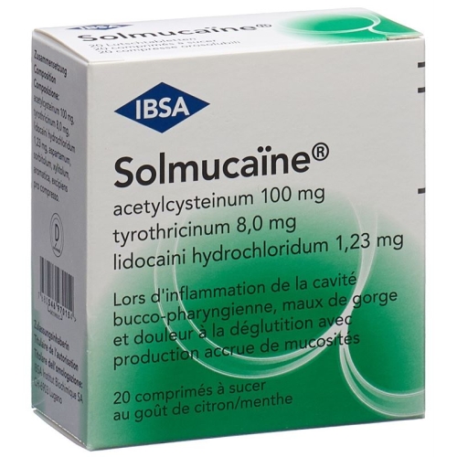 Solmucaine 100mg 20 Lutschtabletten buy online