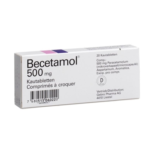 Becetamol Kautabletten 500mg 20 Stück buy online