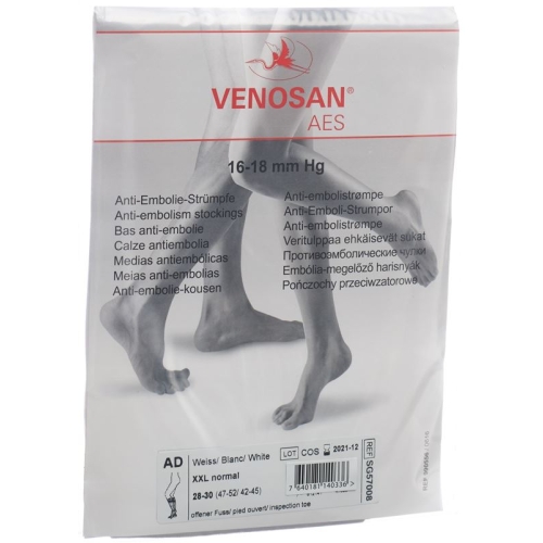 Venosan Aes A-d XXL Lang Offen Weiss 1 Paar buy online