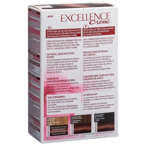 Excellence Creme Triple Prot 5.5 Mahag Light Brown buy online