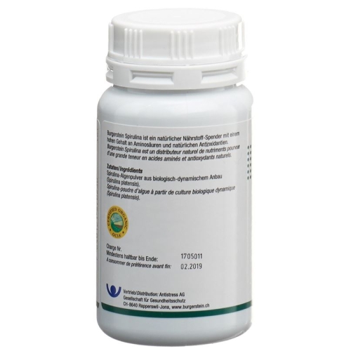 Burgerstein Spirulina tablets Ds 180 pieces buy online