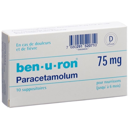 Ben-u-ron Zäpfchen 75mg Bebe Bis 6 Monate 10 Stück buy online