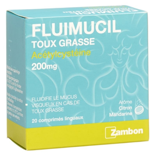 Fluimucil Erkältungshusten Lingual Tabletten 200mg 20 Stück buy online