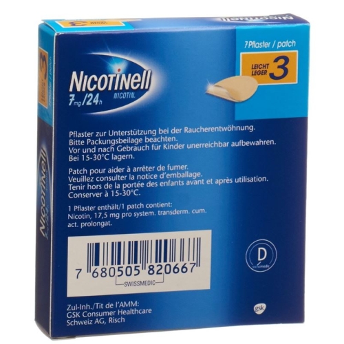 Nicotinell Leicht 7 Pflaster buy online