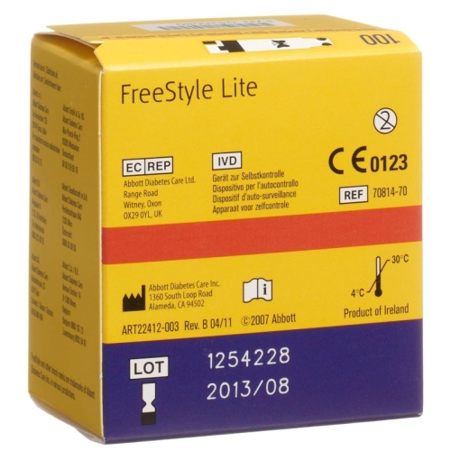 Abbott FreeStyle Lite test strips 100 pcs buy online