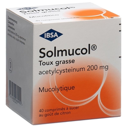 Solmucol Erkältungshusten Lutschtabletten 200mg 40 Stück buy online