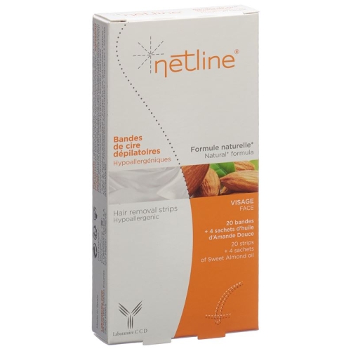 Netline Hypoallerg Kaltwachsstreifen Gesicht 20 Stück buy online