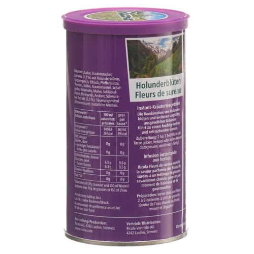 Ricola Instant Holunderblüten-Tee Dose 200g buy online