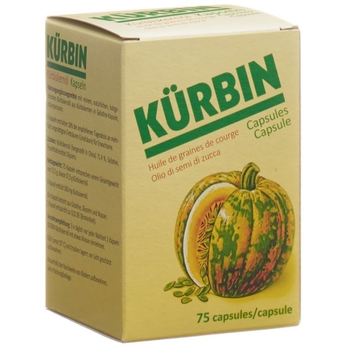 Kuerbin Cucurbita Kürbiskernöl Kapseln 75 Stück buy online