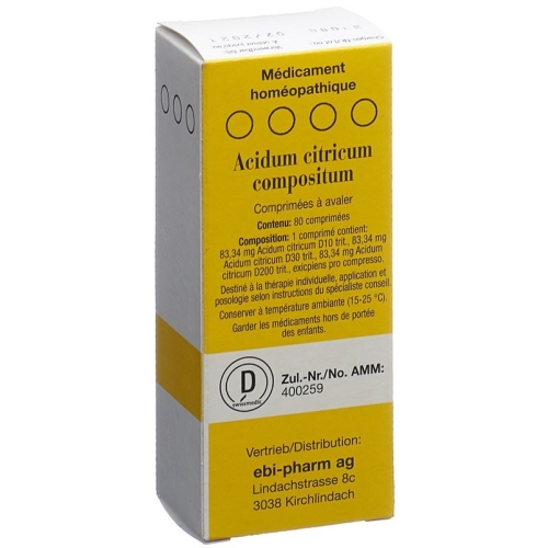 Acidum Citricum Compositum Tabletten 80 Stück buy online