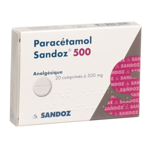 Paracetamol Sandoz Tabletten 500mg 20 Stück buy online