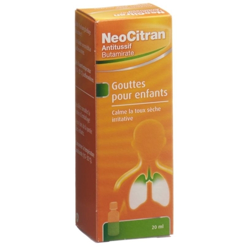 NeoCitran cough suppressant drops 5mg / ml 20ml child Tropffl buy online