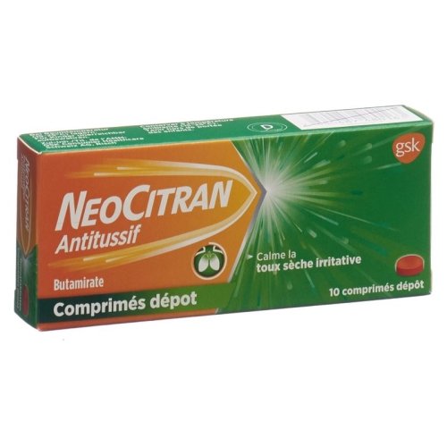 NeoCitran cough suppressants Depottabl 50 mg 10 pcs buy online