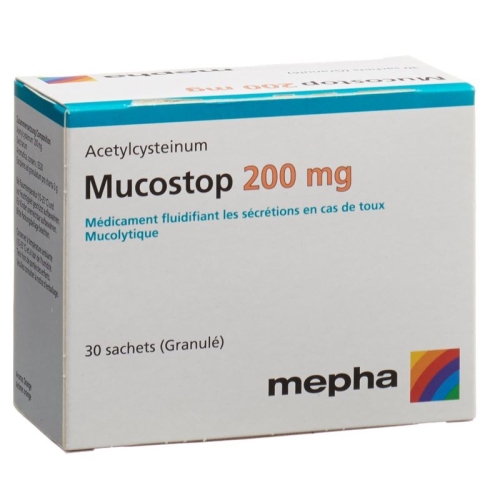 Mucostop granules 200 mg 30 sachets buy online