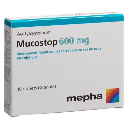 Mucostop granules 600 mg 10 sachets buy online