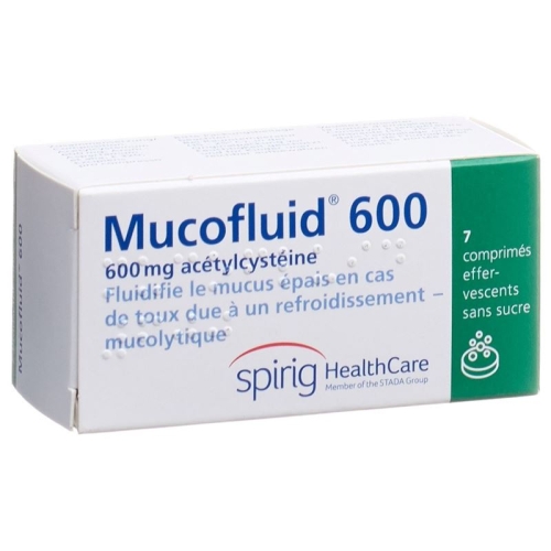 Mucofluid 600 mg 7 effervescent tablets buy online