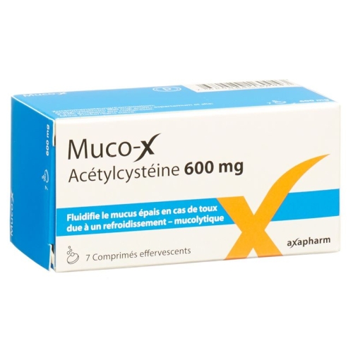 Muco-X 600 mg 7 effervescent tablets buy online