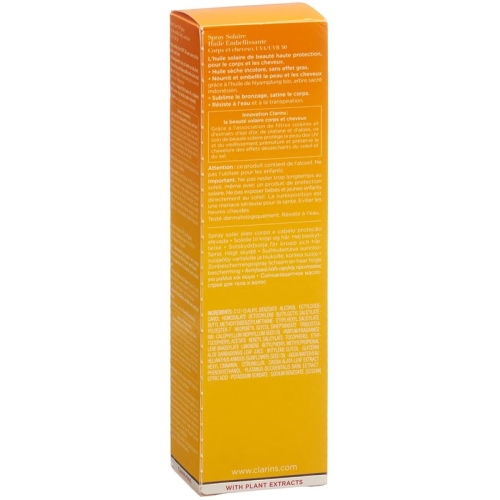 Clarins Solaire Spray Huile Corps&chev Uvb30 150ml buy online