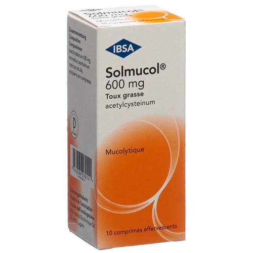 Solmucol Cold Cough 600 mg 10 effervescent tablets buy online