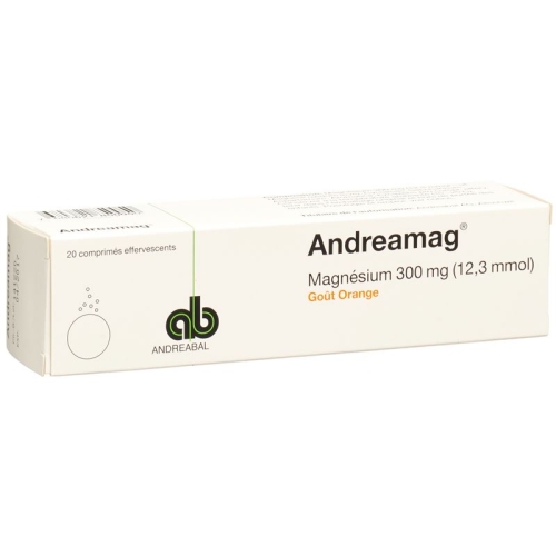 Andreamag Brausetabl 300 mg Orange flavor 20 pcs buy online