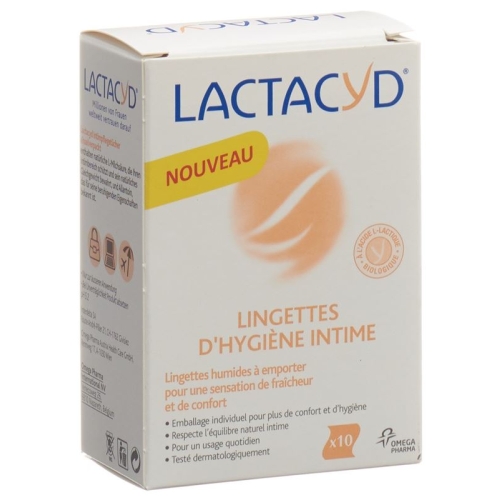 Lactacyd intimate wipes individually wrapped 10 pcs buy online