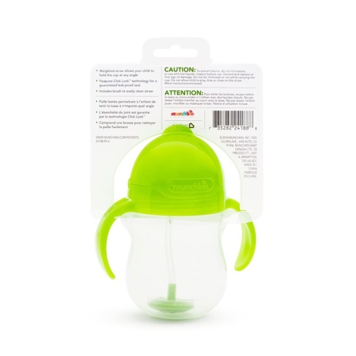 Munchkin straw Tip & Sip 207ml 6M + Click-Lock buy online