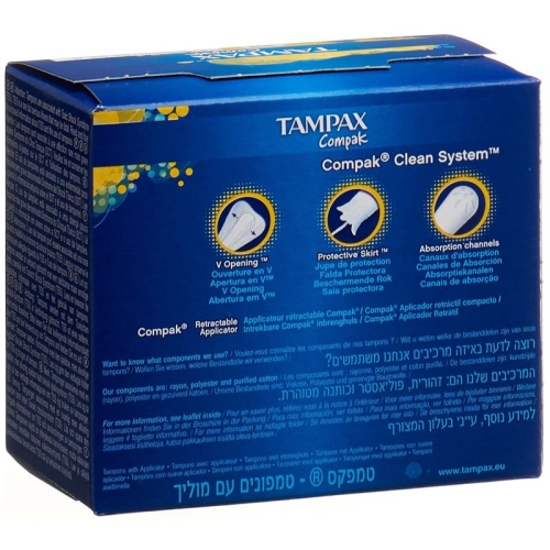 Tampax Compak Regular Tampons 22 pieces buy online