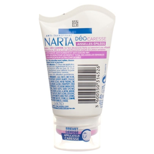 Narta déocaresse Roll on aisselles épilées peaux sensitive 40ml buy online