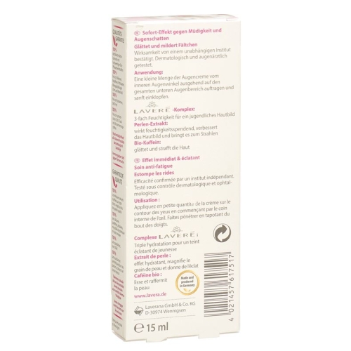 Lavera Illuminating Eye Cream bead 15 ml buy online