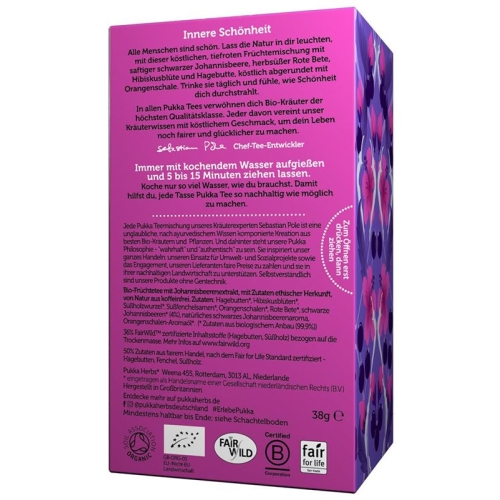 Pukka Charming Cassis tea organic Btl 20 pcs buy online