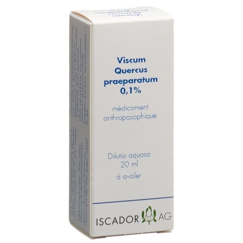 Iscador Viscum Quercus Praeparatum 0.1% Dilutio aquosa 20 ml buy online