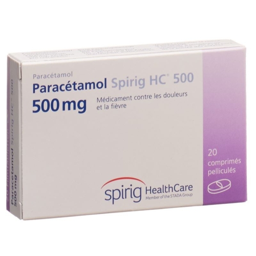 Paracetamol Spirig HC Filmtabl 500 mg 20 pieces buy online