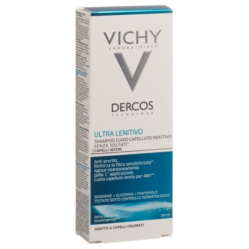 Vichy Dercos Shampooing Ultra-Sensitive dry scalp German / Italian 200 ml buy online