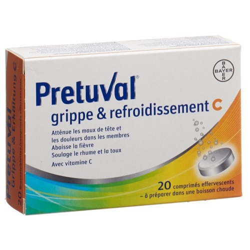 Pretuval flu and cold Brausetabl C 20 pcs buy online