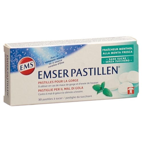 Emser sugar-free with menthol 30 pastilles buy online