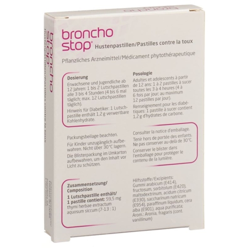 Bronchostop DUO cough drops 20 pc buy online