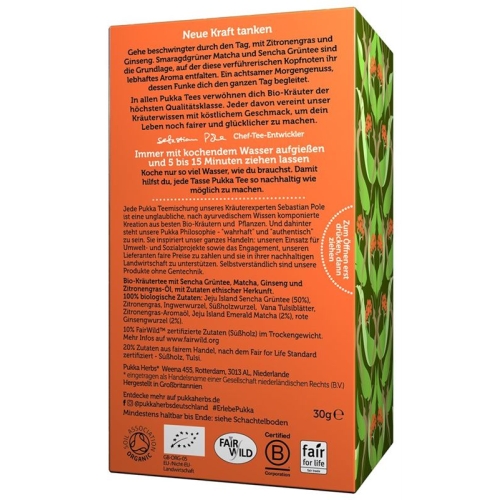 Pukka Ginseng Matcha Green Tea Organic Btl 20 pcs buy online