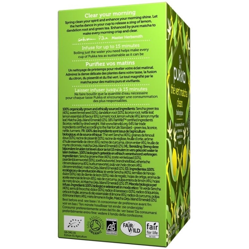 Pukka The Vert Matcha Clean The Bio Beutel 20 Stück buy online