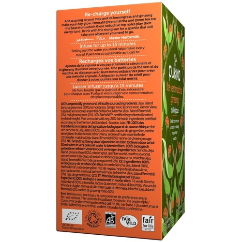 Pukka The Vert Matcha Ginseng The Bio Beutel 20 Stück buy online