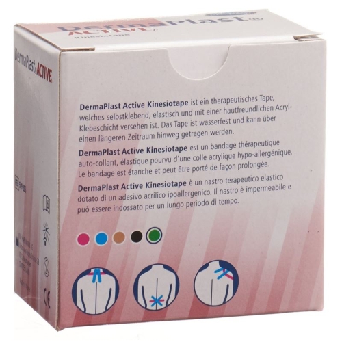 Dermaplast Active Kinesiotape 5cm x 5m Grün buy online