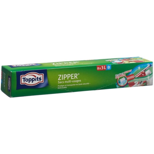 Toppits Zipper Allzweckbeutel 3L 8 Stück buy online