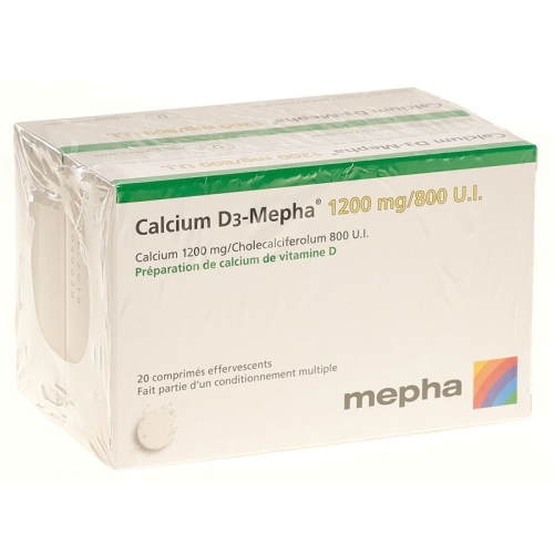 Calcium D3 Mepha Brausetabletten 1200/800 2x 20 Stück buy online